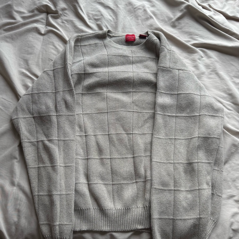 Beige Crewneck Sweater - Men